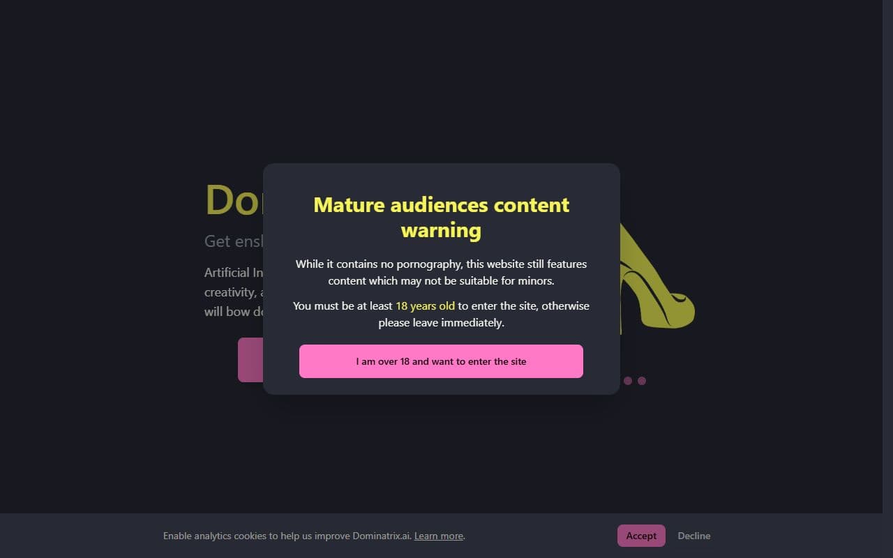 Dominatrix.ai screenshot